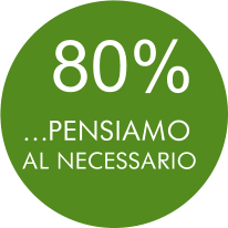 …PENSIAMO AL NECESSARIO 80%
