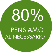 …PENSIAMO AL NECESSARIO 80%